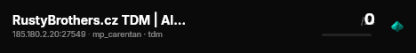 RustyBrothers.cz TDM | Allies 0 : 0 Axis | All Weapons live status badge