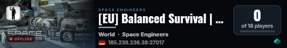 [EU] Balanced Survival | PvE/PvP | No Wipes | Active Admins live status badge