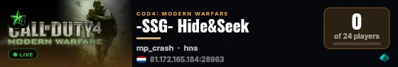 -SSG- Hide&Seek live status badge