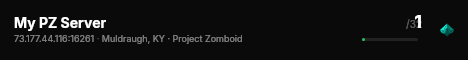 My PZ Server live status badge