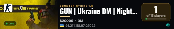 GUN | Ukraine DM | Night VIP live status badge