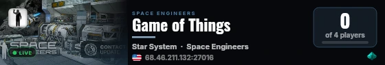 Game of Things live status badge