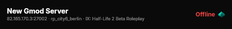 New Gmod Server live status badge