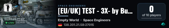[EU/UK] TEST - 3X- by BuFU Gaming live status badge