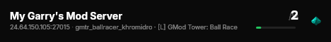 My Garry's Mod Server live status badge