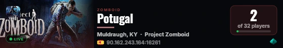 Potugal live status badge