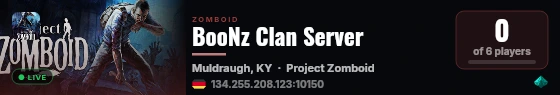 BooNz Clan Server live status badge