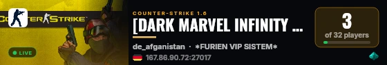 [DARK MARVEL INFINITY FURIEN VIVA CLASSIC] live status badge