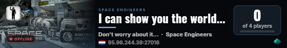I can show you the world... live status badge