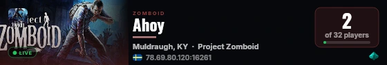 Ahoy live status badge