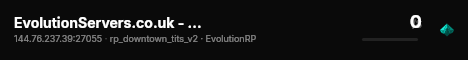EvolutionServers.co.uk - PoliceRP V2 Development live status badge