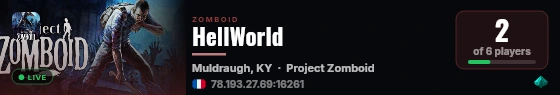 HellWorld live status badge