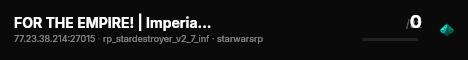 FOR THE EMPIRE! | Imperial Roleplay live status badge