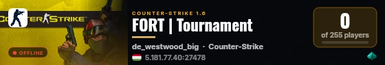 FORT | Tournament live status badge