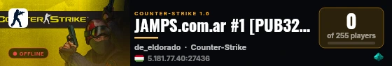 JAMPS.com.ar #1 [PUB32] - By LocalStrike live status badge