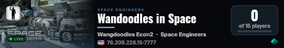 Wandoodles in Space live status badge