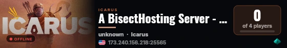 A BisectHosting Server - e01a9026 live status badge