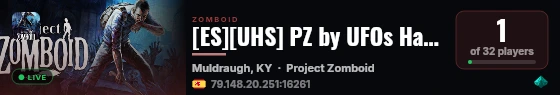[ES][UHS] PZ by UFOs Hangar live status badge