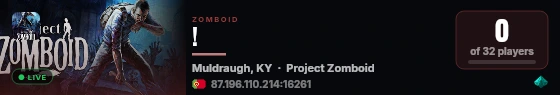 ! live status badge