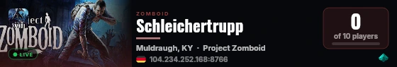 Schleichertrupp live status badge