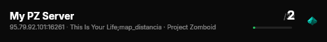 My PZ Server live status badge