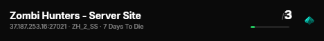 Zombi Hunters - Server Site live status badge