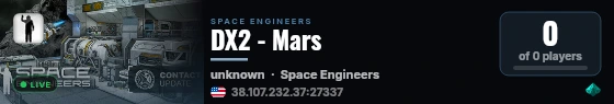 DX2 - Mars live status badge