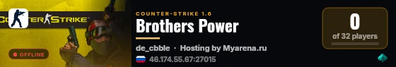Brothers Power live status badge