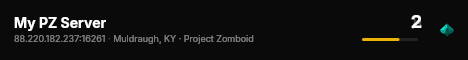 My PZ Server live status badge