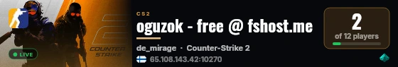 oguzok - free @ fshost.me live status badge