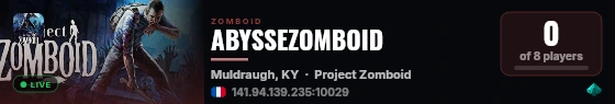 ABYSSEZOMBOID live status badge