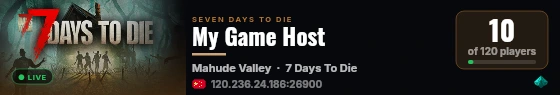 My Game Host live status badge