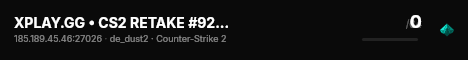 XPLAY.GG • CS2 RETAKE #92 • [SE] live status badge