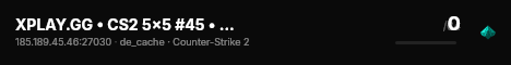XPLAY.GG • CS2 5x5 #45 • [SE] live status badge