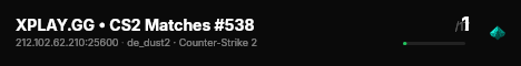 XPLAY.GG • CS2 Matches #538 live status badge