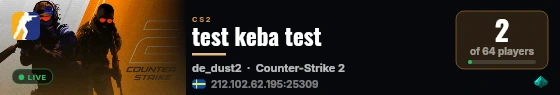 test keba test live status badge