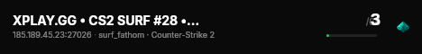 XPLAY.GG • CS2 SURF #28 • [SE] live status badge