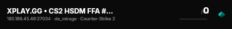 XPLAY.GG • CS2 HSDM FFA #12 • [SE] live status badge