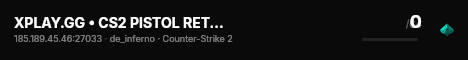 XPLAY.GG • CS2 PISTOL RETAKE #26 • [SE] live status badge