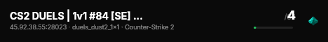 CS2 DUELS | 1v1 #84 [SE] — CYBERSHOKE.NET (ONLY DUST2) live status badge