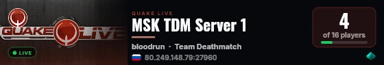 MSK TDM Server 1 live status badge