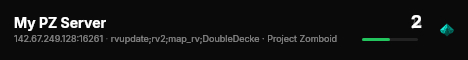 My PZ Server live status badge