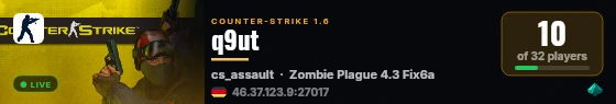 q9ut live status badge