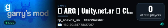 🔵 ARG | Unity.net.ar 🔵 Clone Wars #2 | Misiones live status badge