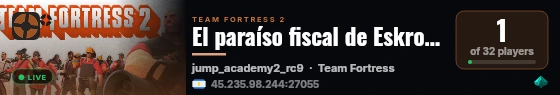 El paraíso fiscal de Eskrotos By Garryshost live status badge