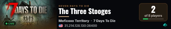 The Three Stooges live status badge