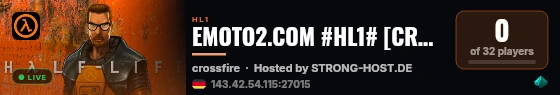 EMOTO2.COM #HL1# [CROSSFIRE FRAG ARENA] live status badge