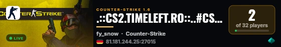 .::CS2.TIMELEFT.RO::..#CSGO:REMAKE live status badge