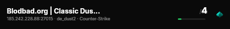 Blodbad.org | Classic Dust2 Only live status badge