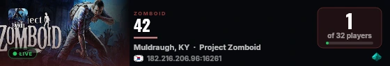 42 live status badge